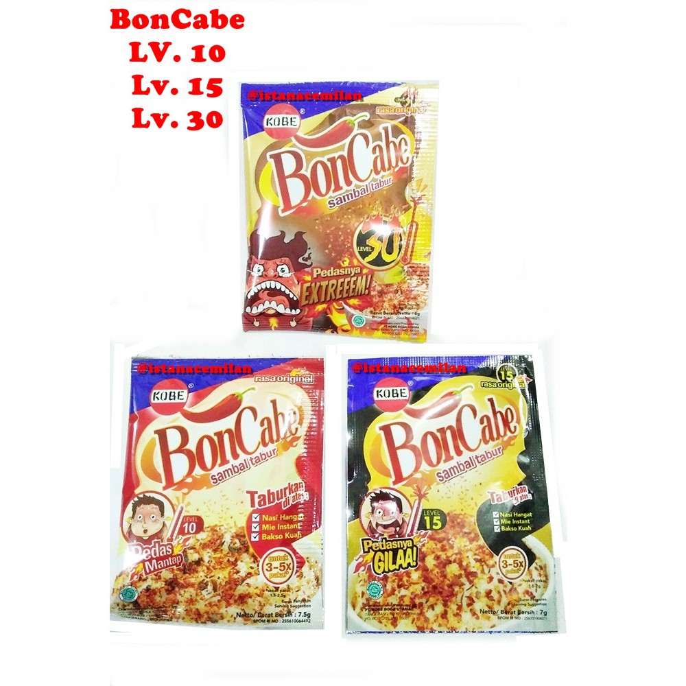 Boncabe Sachet Kecil Satuan Bon Cabe Shopee Indonesia