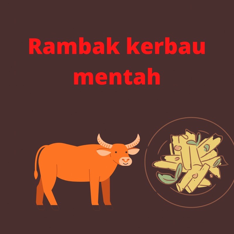 

rambak kerbau mentah kualitas super kemasan 125 gram