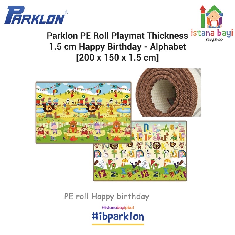 Parklon PE Roll Playmate Double Side 1.5cm / Playmate Bayi - KARPET ANAK