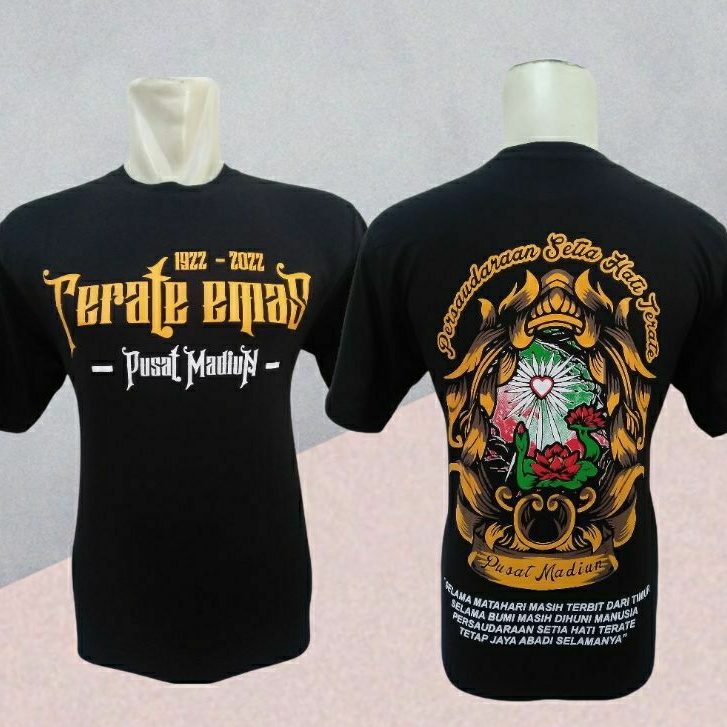 (BISA COD) Kaos TERATE EMAS terbaru Plastisol