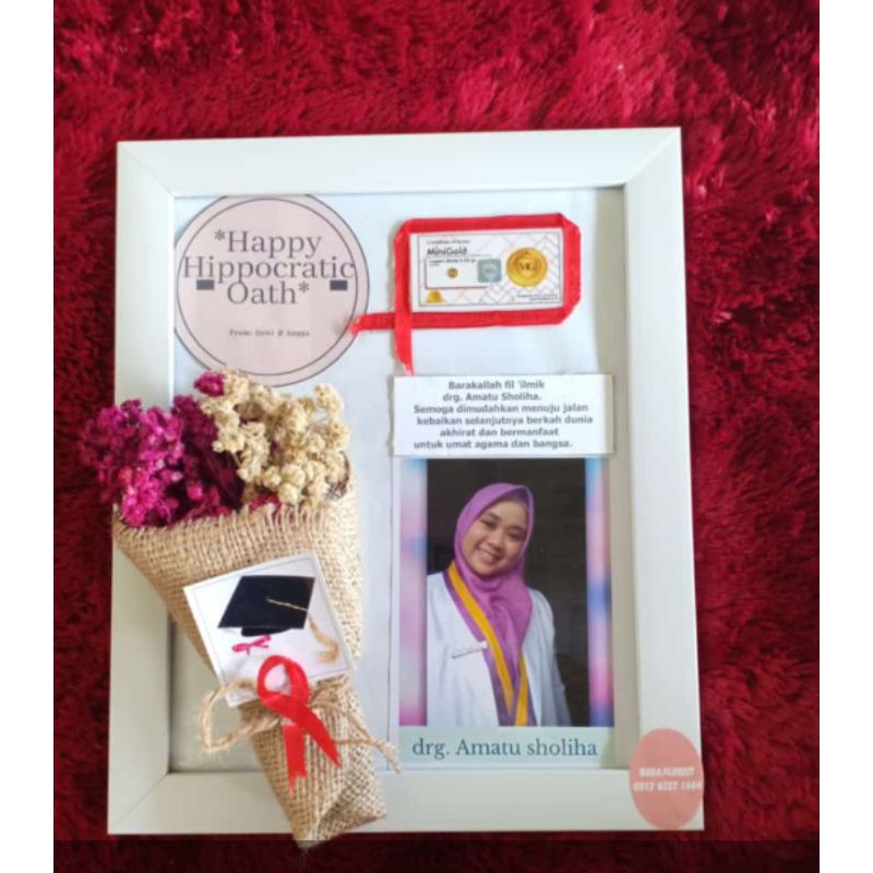 kado bingkai emas minigold