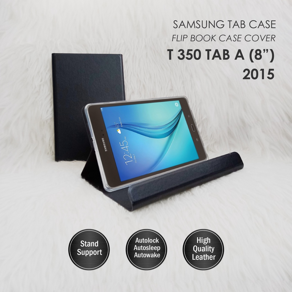 CASE SAMSUNG TAB A8 IN T350 2015 FLIP BOOK CASE COVER