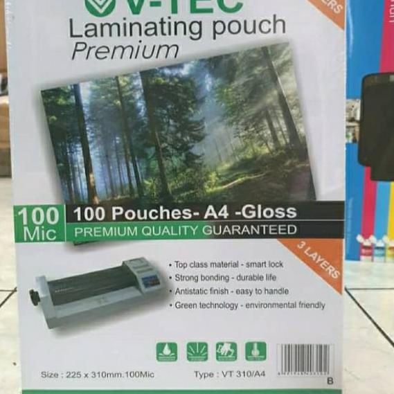 

Model baru - Plastik Laminating V-tec VTEC Glossy A4