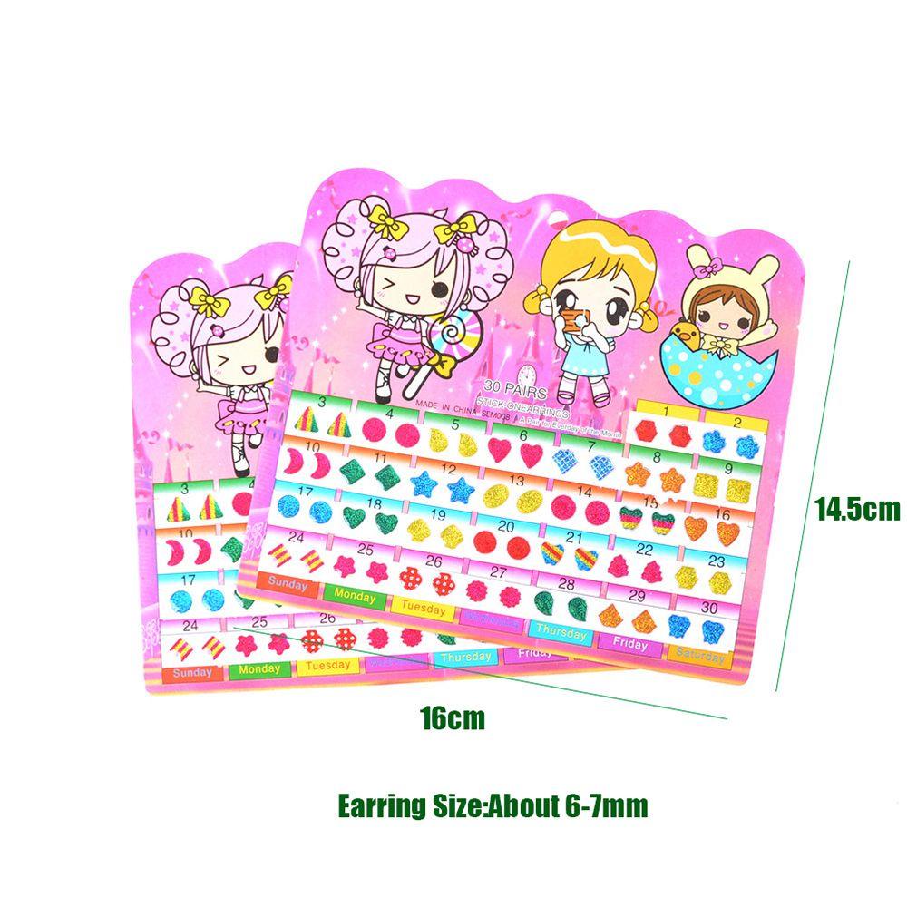 R-flower 2 Lembar / 120PCS Stiker Kristal Motif Kartun Anti Air Untuk Hadiah Anak Perempuan