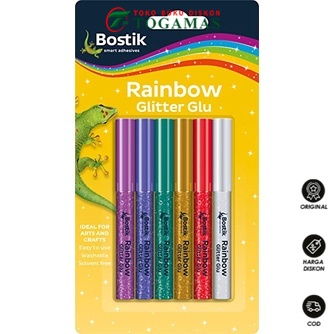 

READY !! LEM GLITTER GLUE 6X10.5ML BOSTIK
