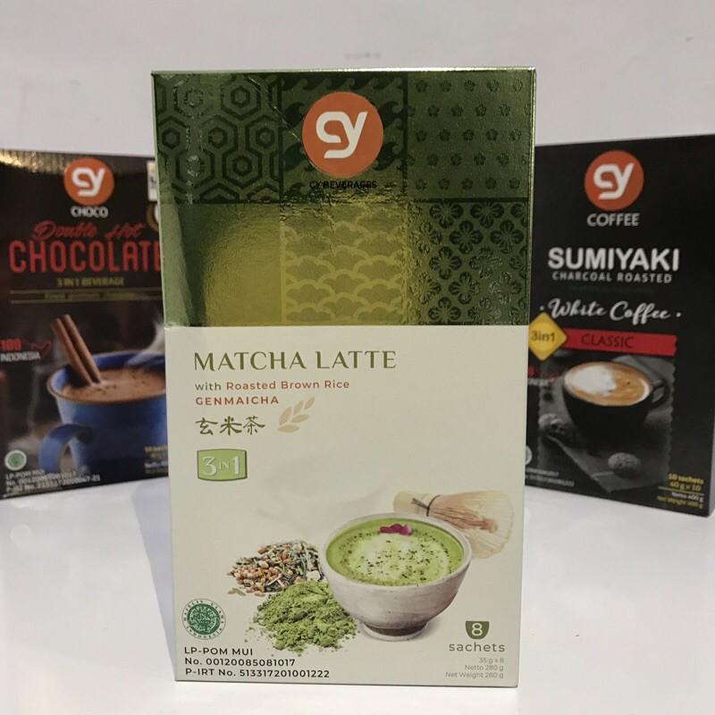 

CY Matcha Latte with Roasted Brown Rice GENMAICHA 3 in 1