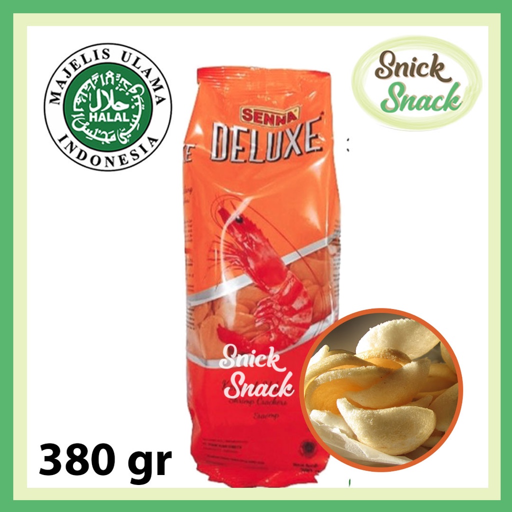 

Kerupuk Udang Senna Deluxe 380 gr Gurih Garing Empuk Tidak Perlu Dijemur Shrimp Prawn Crackers