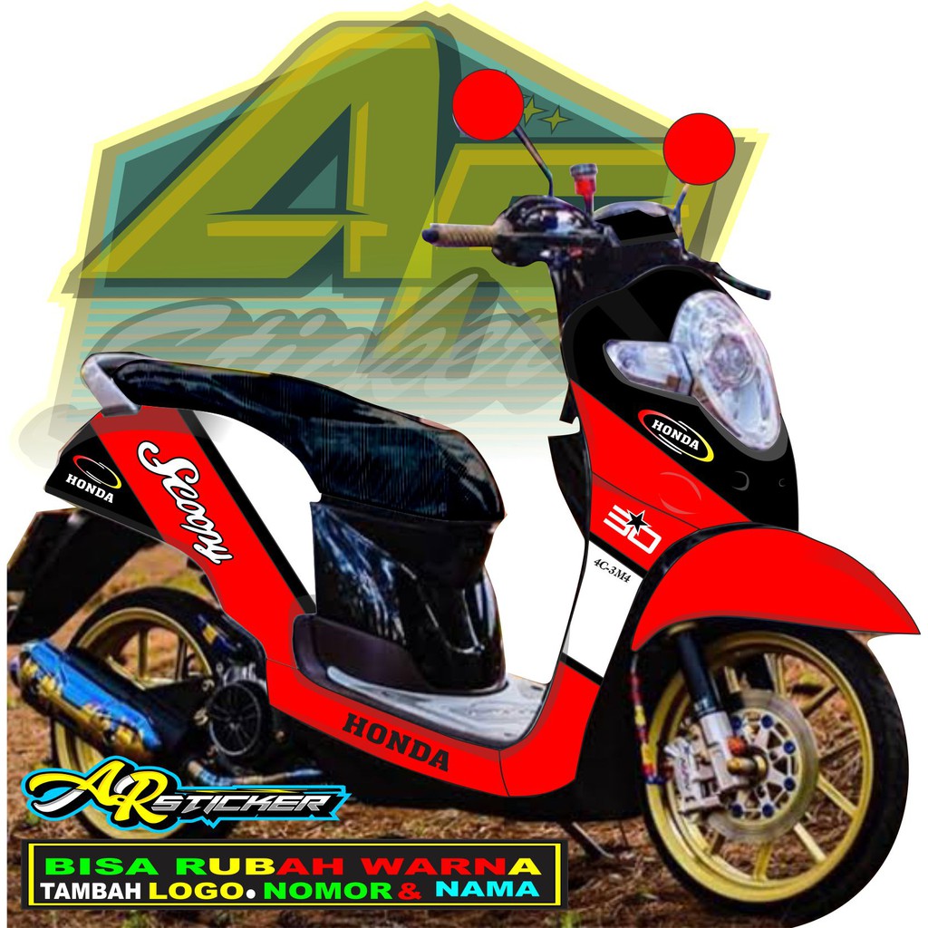 Decal scoopy Decal Scoopy full body Full Blok Decal Scopy Dekal New Fi 2017 2018 2019 2020 RACING