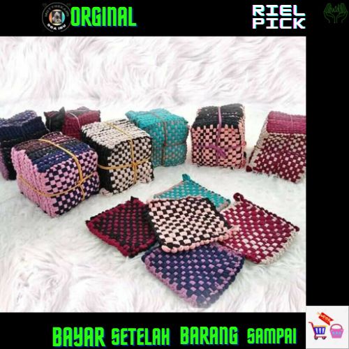 CEMPAL DAPUR ANTI PANAS | CEMPAL PEGANGAN PANCI ANTI PANAS PERALATAN MASAK ANYAMAN LUCU random