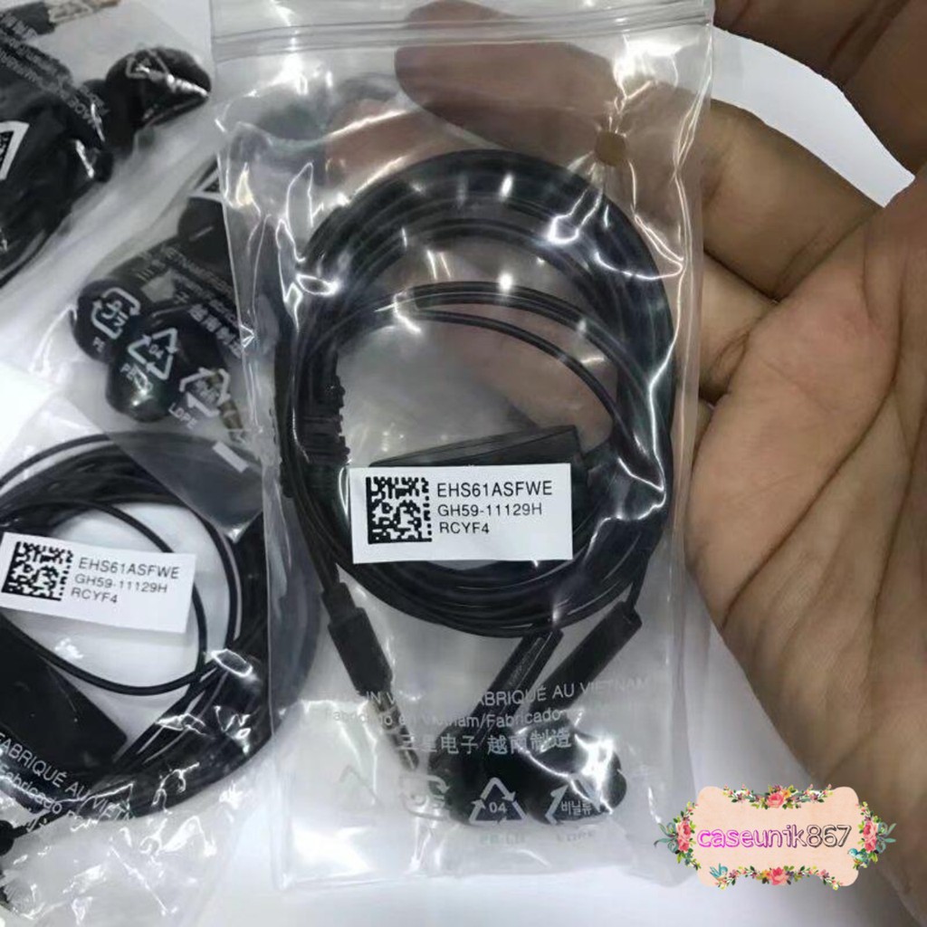 Headset Headsfree henset Hf Samsung J1ace , J2prime , J3 , J5 ,A10s , s5830 original VIETNAM CS1124