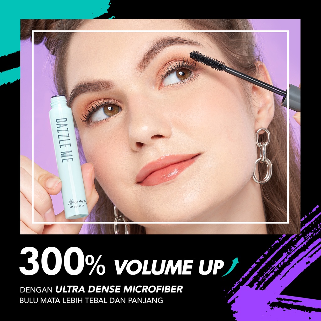 [ORI &amp; BPOM] DAZZLE ME Holy Moly Volume Mascara | Waterproof Long Lasting Volumizing