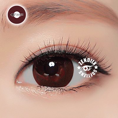 Softlens SCELERA Warna CHOCO Normal Beda Minus