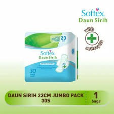 Softex Daun Sirih Slim Regular Flow 23cm Wing 30Pads