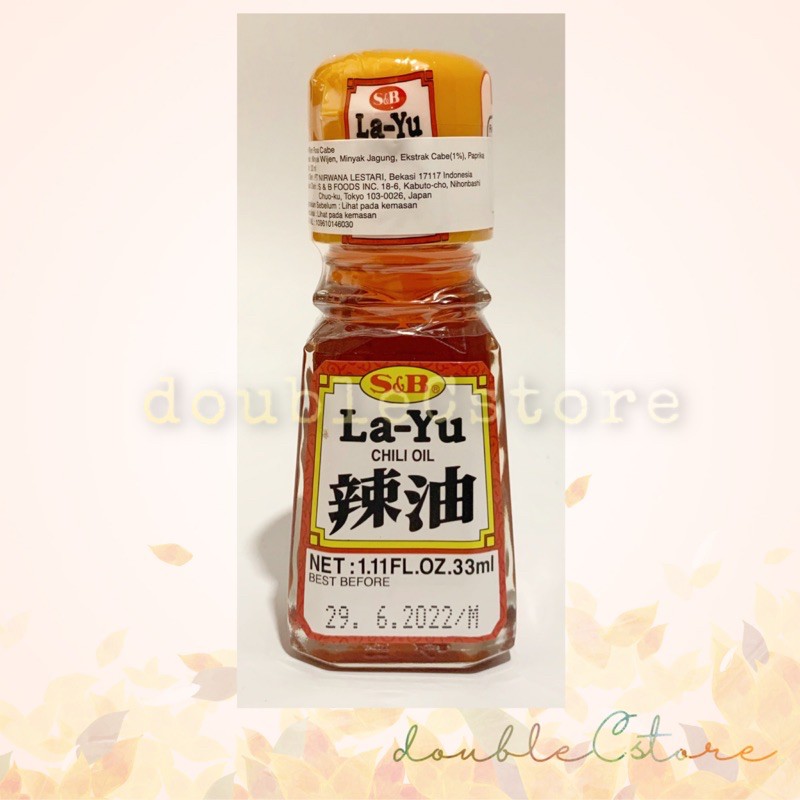 

S&B la yu chili oil 33ml minyak cabe