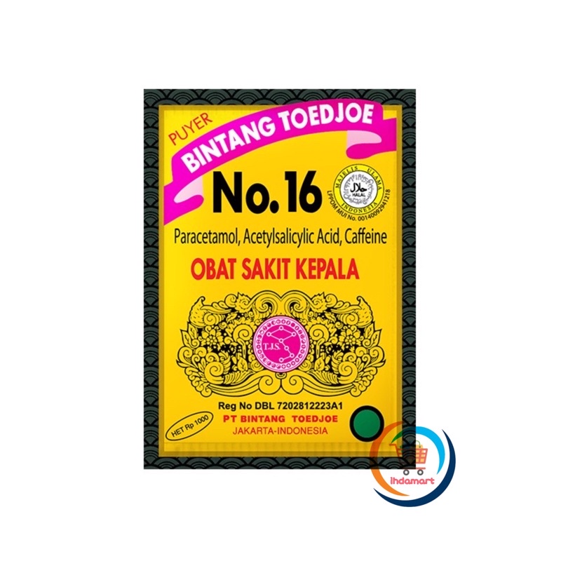 Puyer Bintang Toedjoe No. 16 Isi 12 sachet