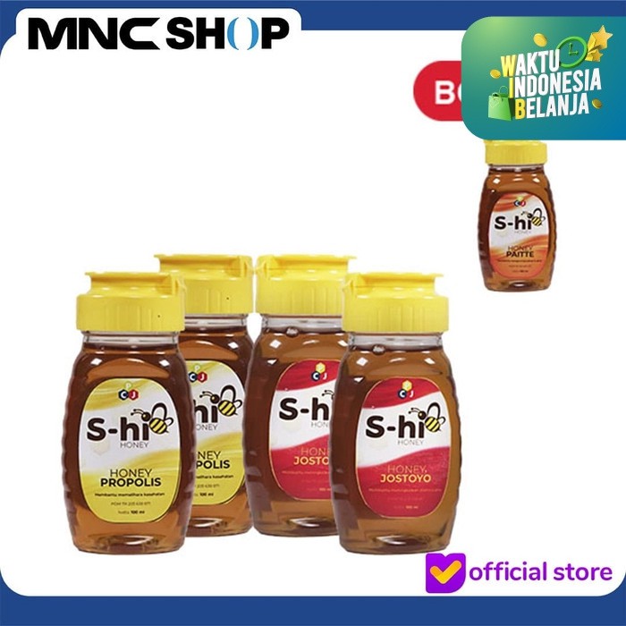 

MADU S-HI Honey Plus Untuk seluruh Keluarga Buy 4 Get 5