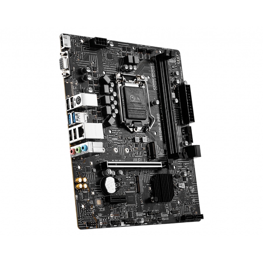 Motherboard MSI H510M-A PRO (Intel LGA1200, H510, DDR4, USB3.2, mATX)