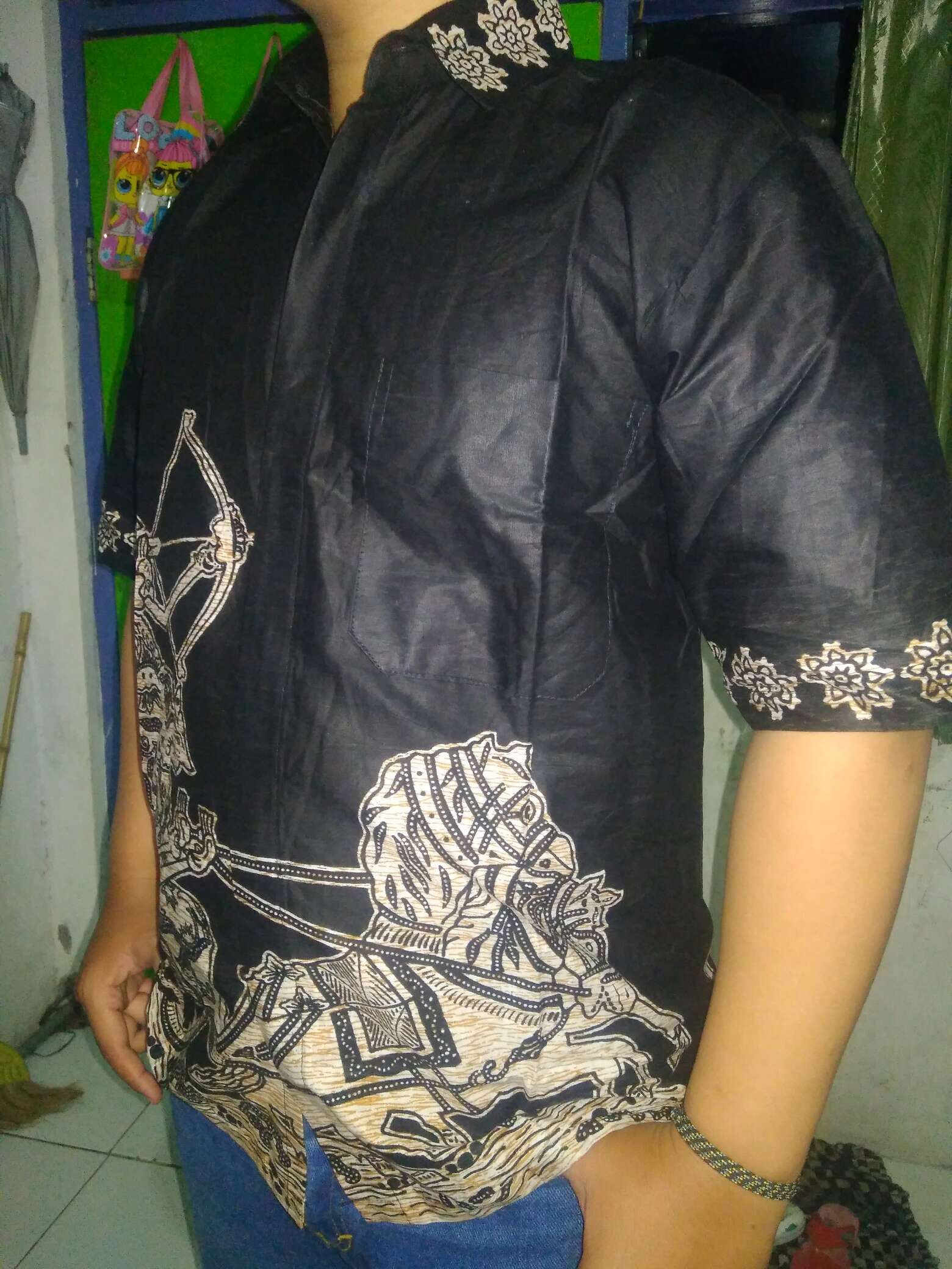 Promo Batik Hrb026 Kenongo Hem Pendek Padi Pekalongan M L Xl Batik Pria Murah Modern Grosir Hm