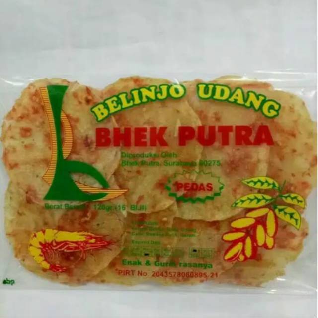 

Blinjo Udang Manis pedas Bhek Putra mentah