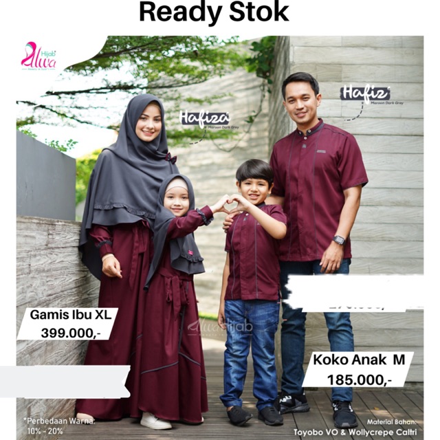 Gamis Ibu dan Koko anak by alwa hijab