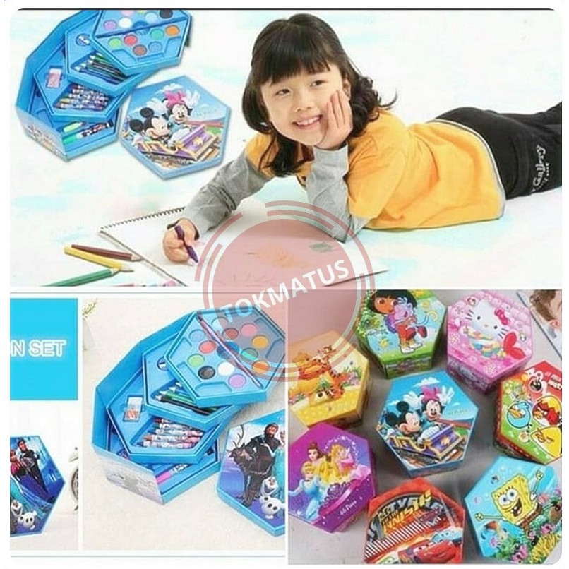 

CRAYON ANAK ALAT TULIS ANAK MEWARNAI ISI 46 PERALATAN ANAK MEWARNAI