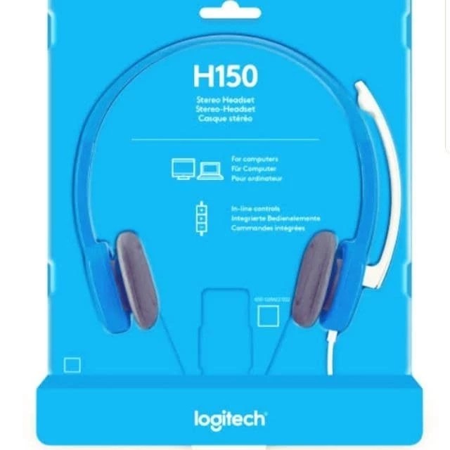 Logitech Headset H150 Blue dan White RESMI DAN BERGARANSI 100% - Putih