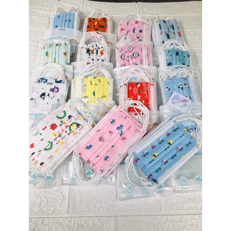 MASKER ANAK BTS IMPORT ISI 10PCS