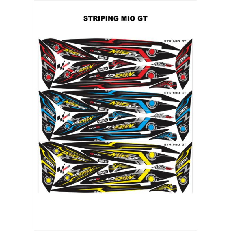 Striping MIO GT - Sticker motor Mio Gt