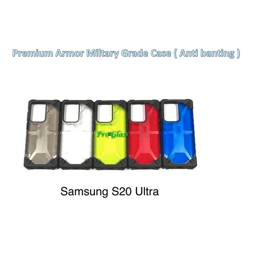 Armor case for Samsung S20 / S20+ /  S20 ULTRA Armor Case Premium Plasma Series Anti Banting