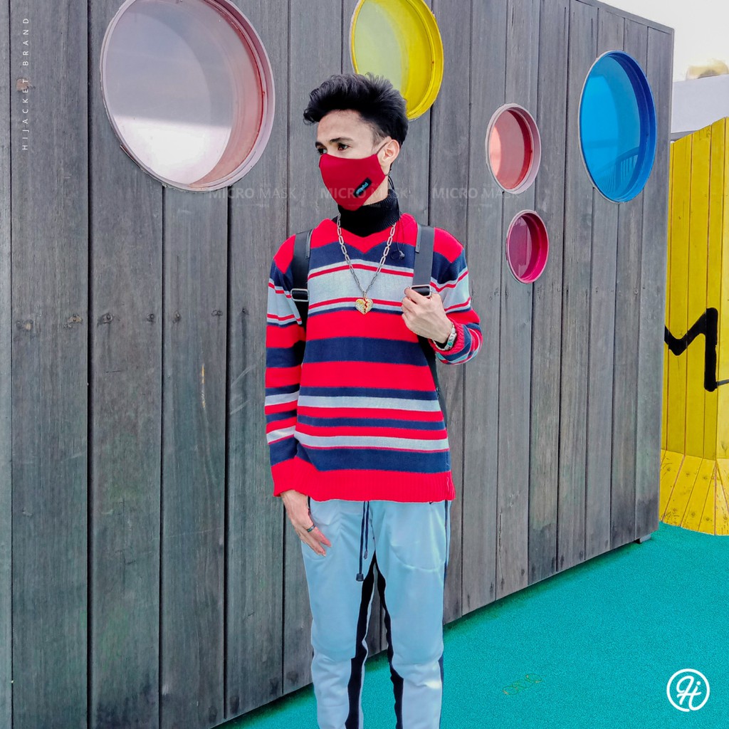 Masker Kain 2 Ply Pria Wanita Hijacket Non Sensi Kn95-1