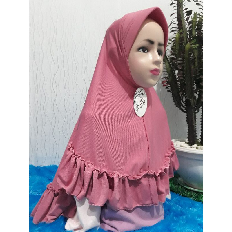 COD Hijab Anak campur bhn airis/buble crepe anak umur 3- 9 thnan tgtg bdn anak|oshin grosir kudus