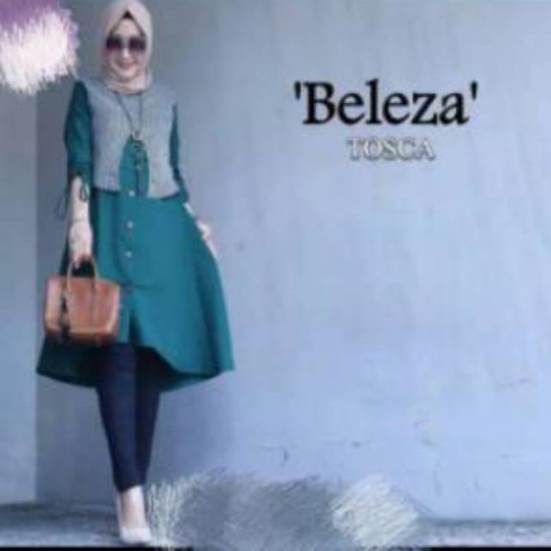 Beleza tunik atasan wanita fashion muslim