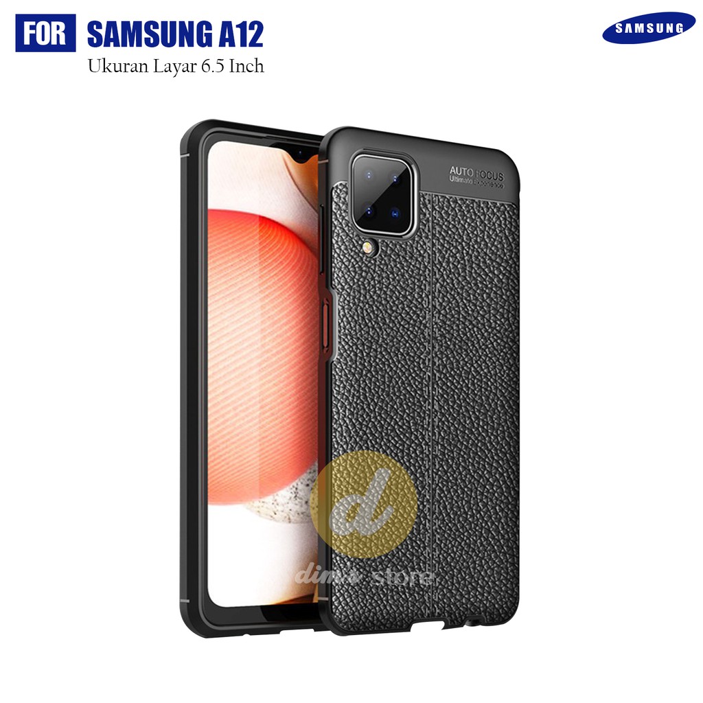 Soft Case Samsung Galaxy A12 Premium TPU Autofocus Leather