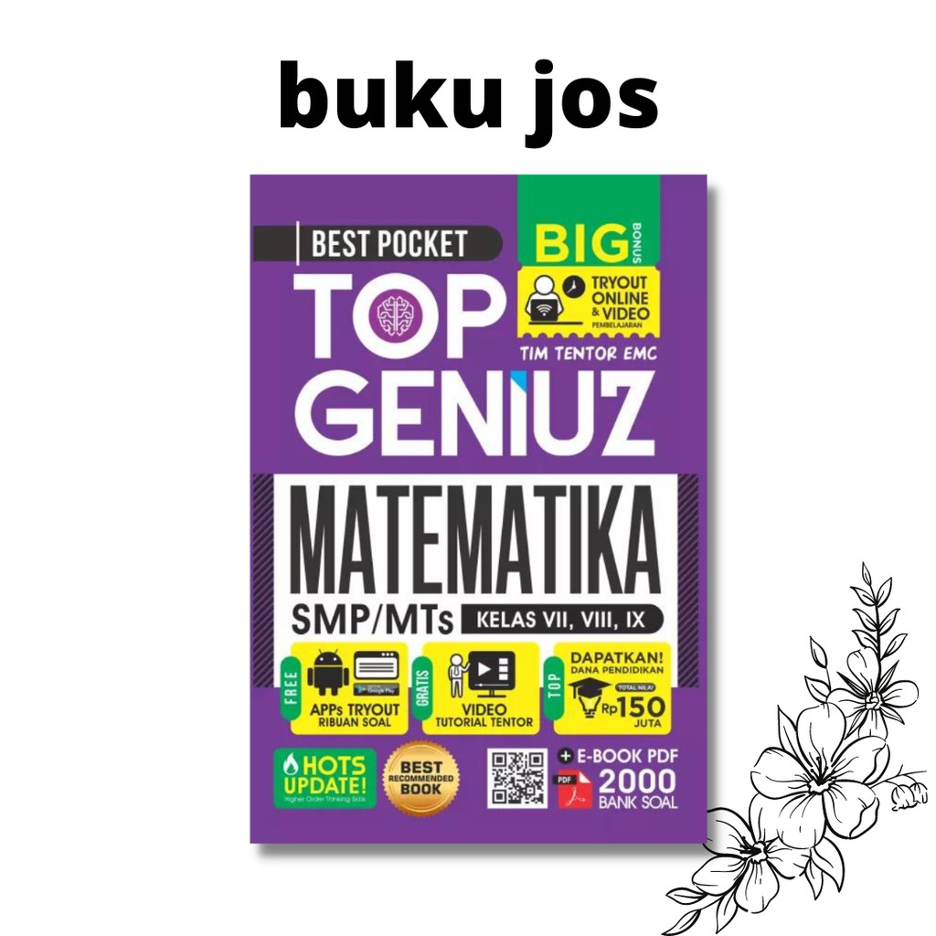 BUKU BEST POCKET TOP GENIUS MATEMATIKA SMP/MTS