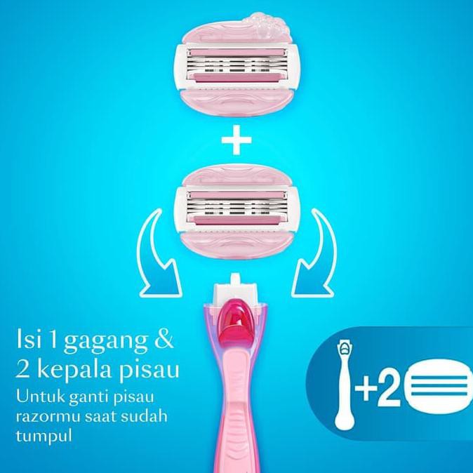 Talacukur- Gillette Venus Alat Cukur Wanita Comfortglide Pisau Cukur Isi Ulang -Asli