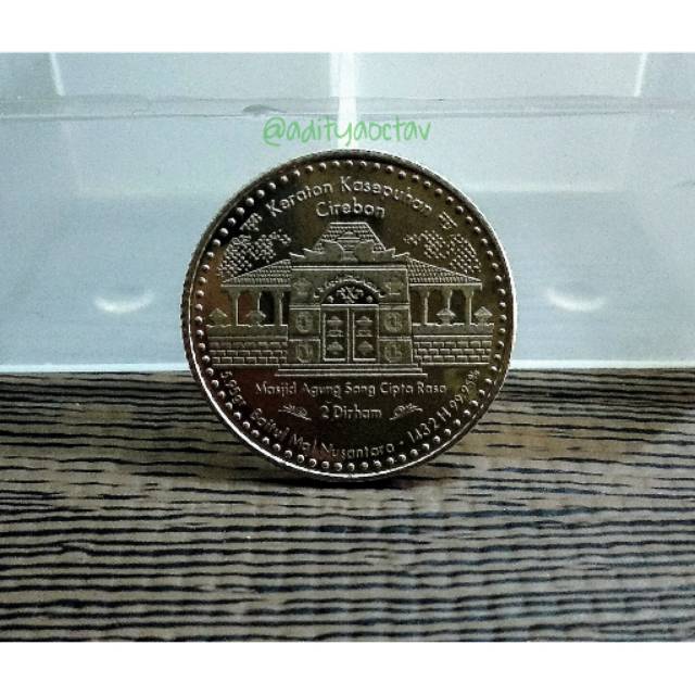 Koin Dirhamayn Wakala 2 Dirham Edisi Kesepuhan Cirebon + Kapsul Koin