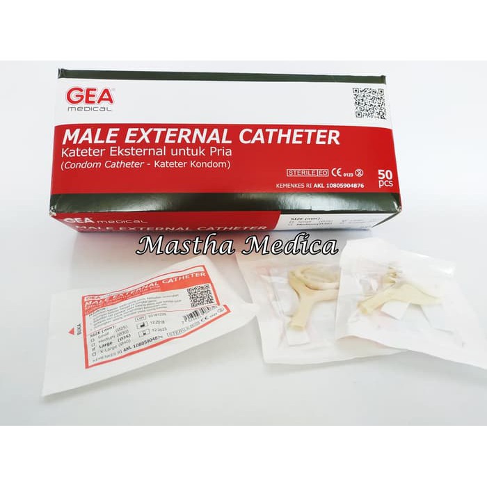 Male External Catheter Cateter Condom Kondom Kateter Pria Laki Gea