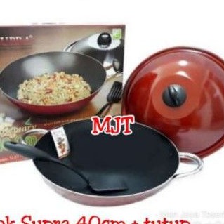 Penggorengan / wajan / kuali SUPRA wok 40cm + tutup