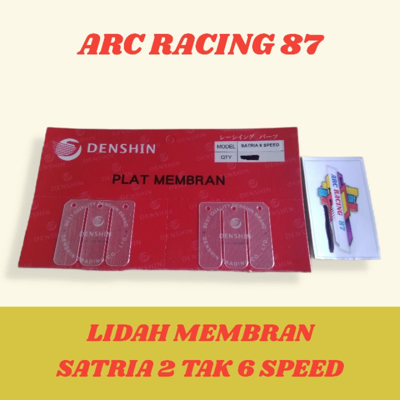 LIDAH /PLAT MEMBRAN SATRIA 2 TAK 6 SPEED (Harga untuk 1 set isi 2 pcs /Lembar)