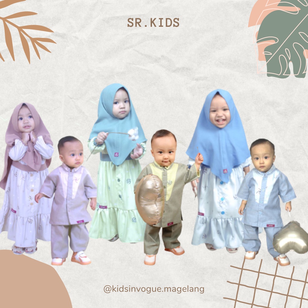 SR.KIDS /A2KIDS/GAMIS  ZAIRA & KOKO ZAIR BY A2KIDS GAMIS FAMILLY SET