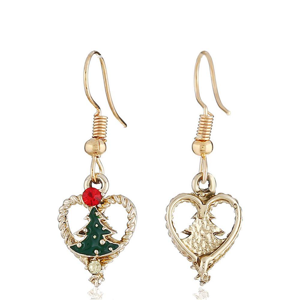 Lily Drop Anting Baru Tahun Baru Pesta Perhiasan Liontin Santa Claus Elk Eardrop Natal Dekorasi