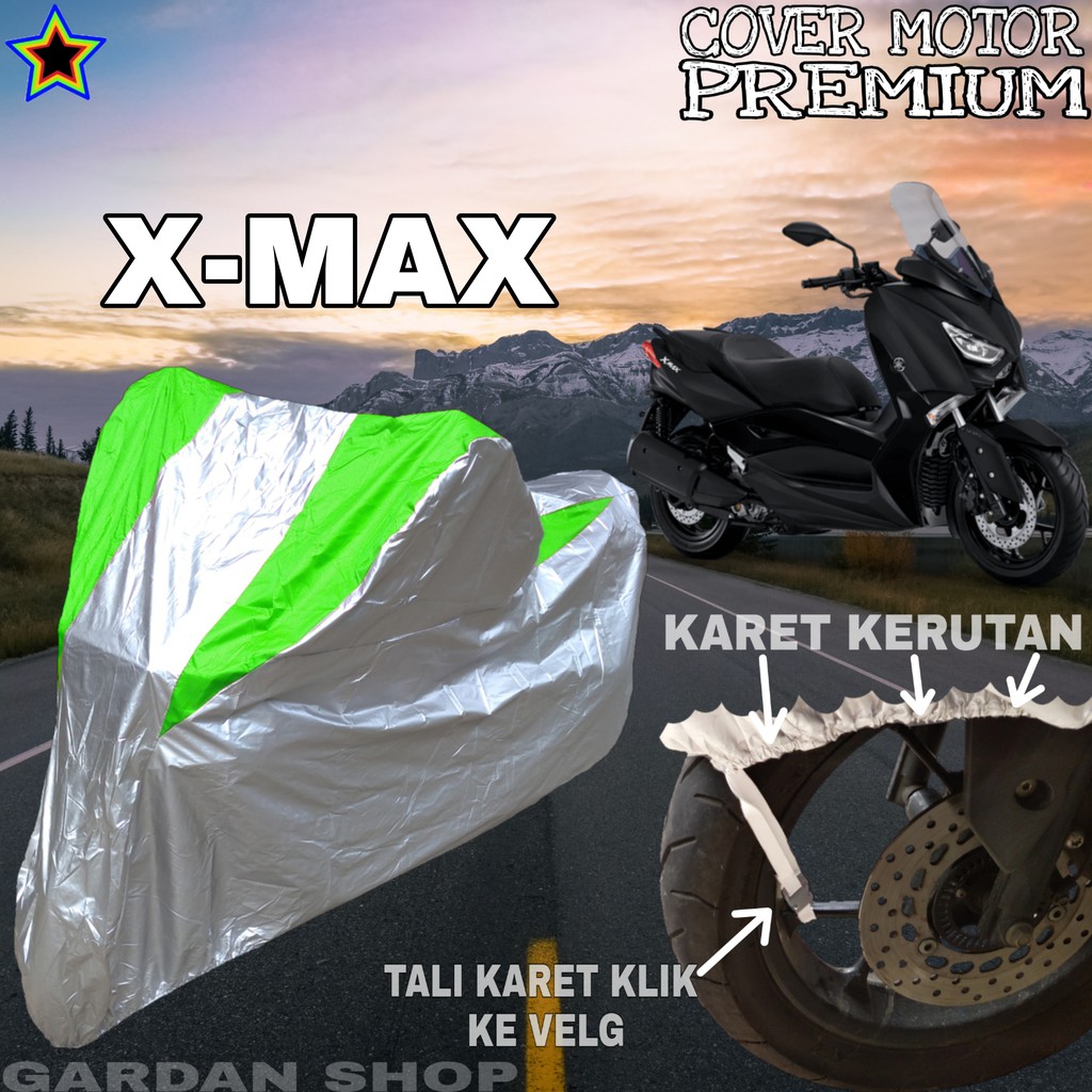 Sarung Motor N-MAX Silver HIJAU Body Cover Penutup Pelindung Motor N-max PREMIUM