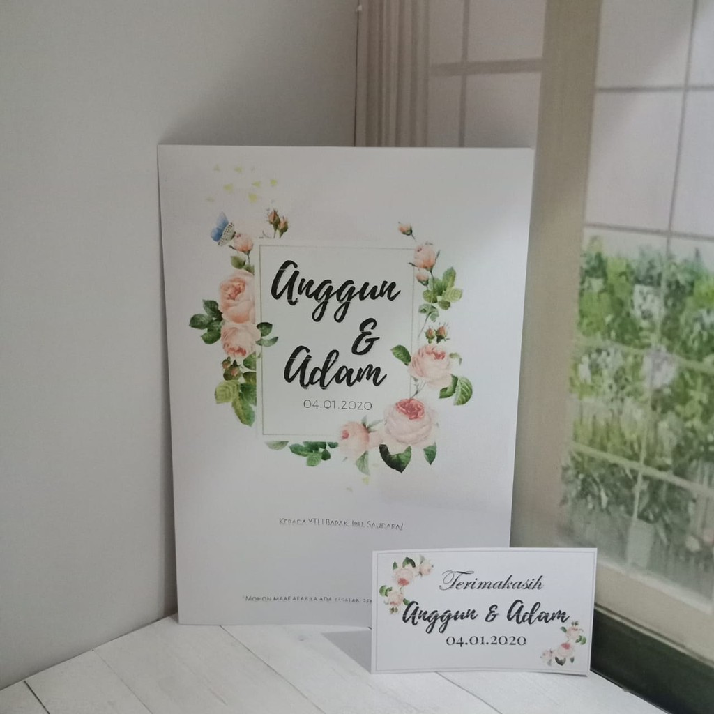 Undangan Pernikahan White Series 19 - Kertas BC Free Video undangan