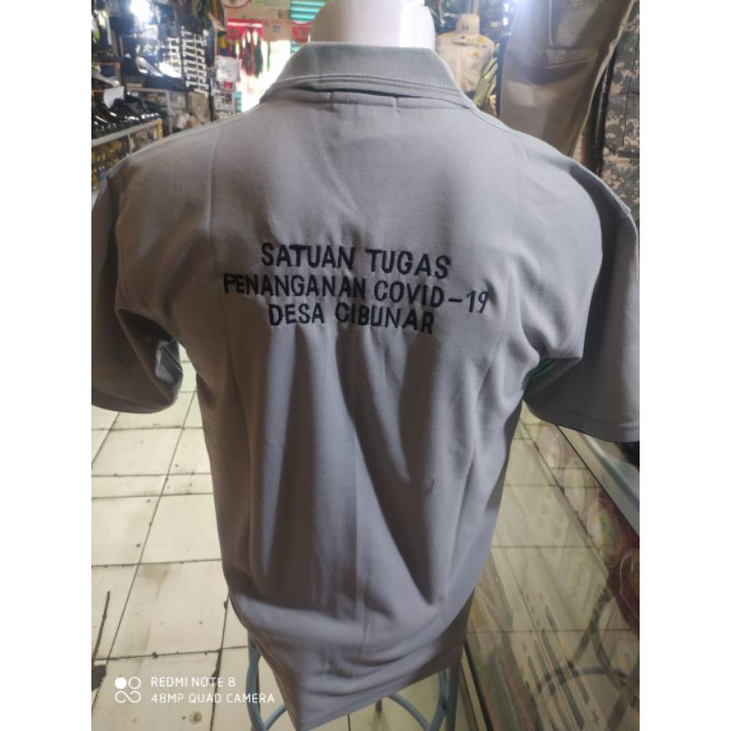 kaos polo satgas covid  relawan