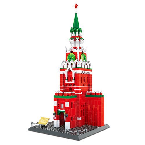 THE SPASSKAYA TOWER OF MOSKOW KREMLIN RUSIA 1048PCS NO LEGO MAINAN ANAK BRICKS BLOCKS BLOCK