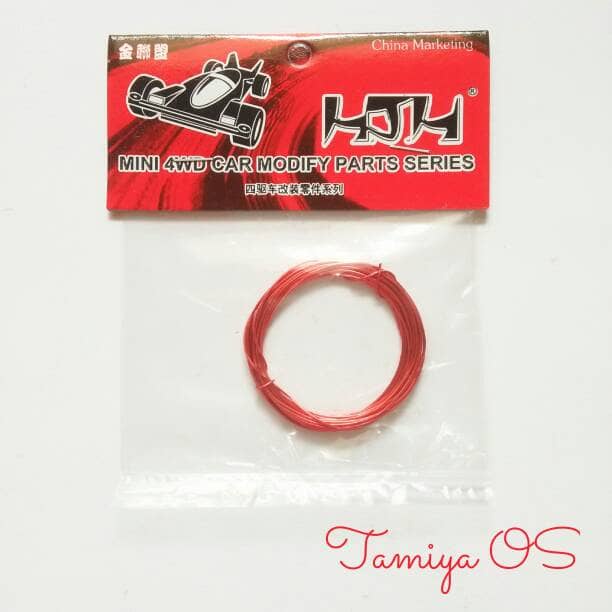 Kawat Email Warna Merah, Diameter 0.5 mm Panjang 2 Meter