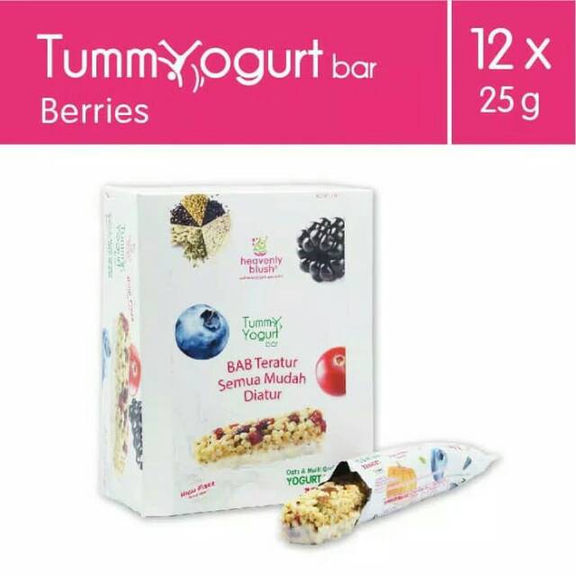 

Heavenly Blush Tummy Yogurt Bar Berries 12 pcs @25 gr (1box)
