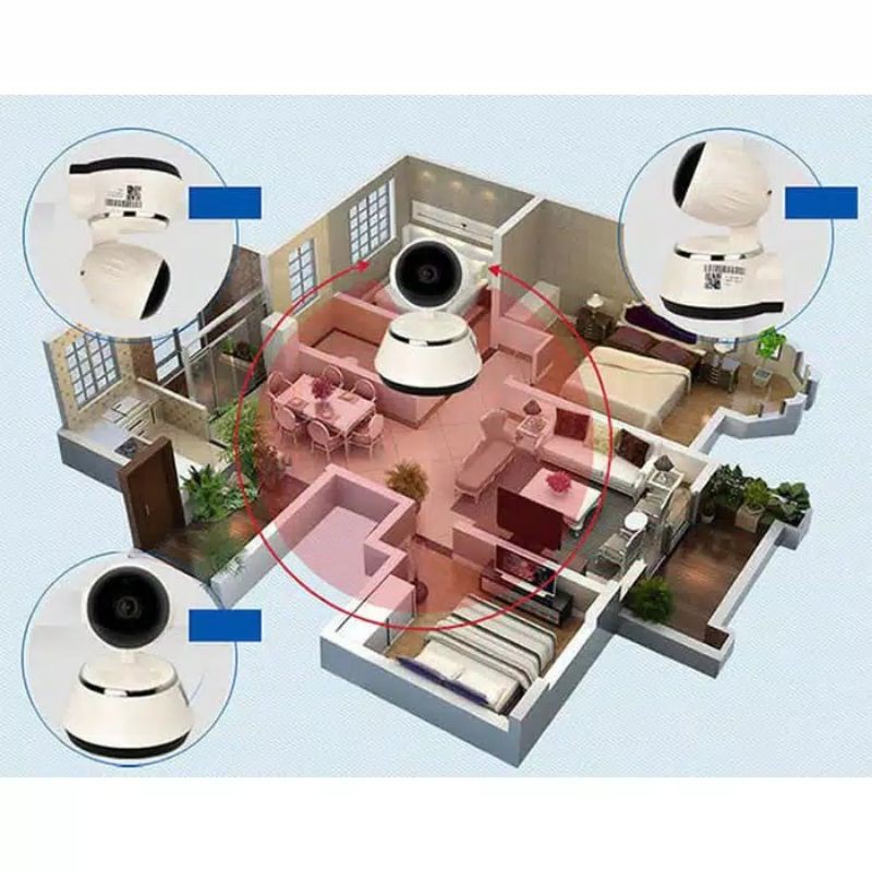 Smart Camera Wifi V380 HD720P Wireless Mini IP CCTV Phone Audio-2