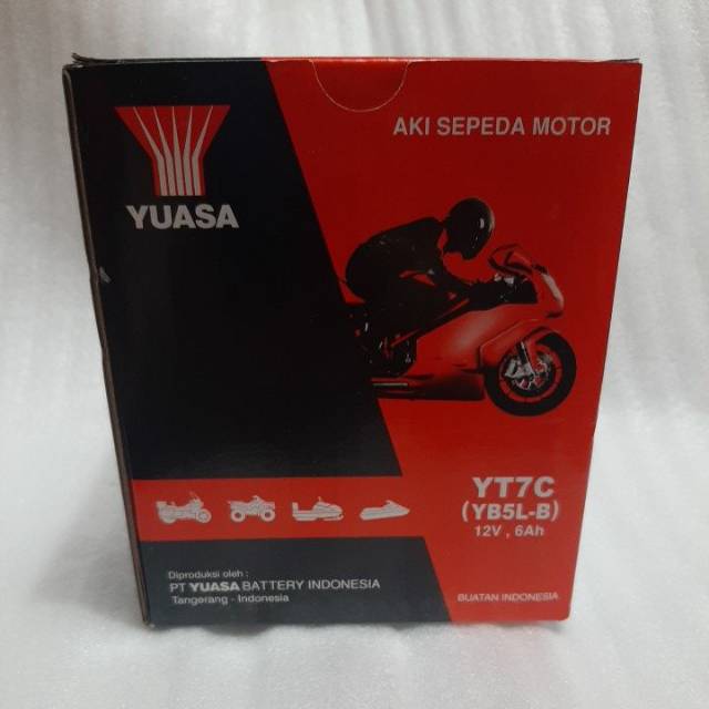 Aki Supra Grand Mio sporty MX Vega ZR Yuasa kering YT7C