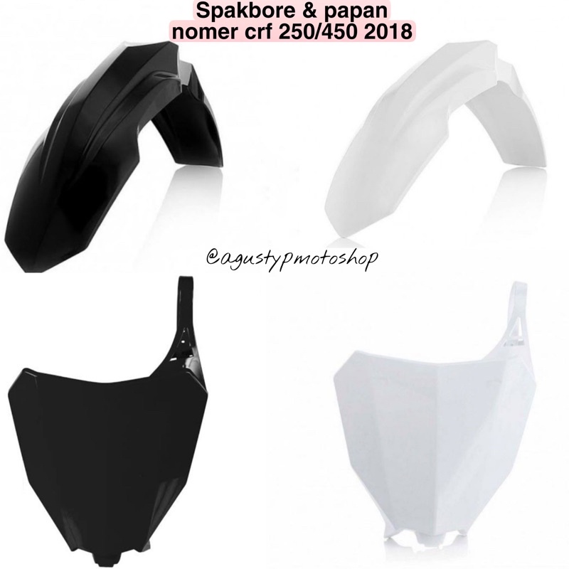 spakbor dan papan nomer crf 250 / 450 2018